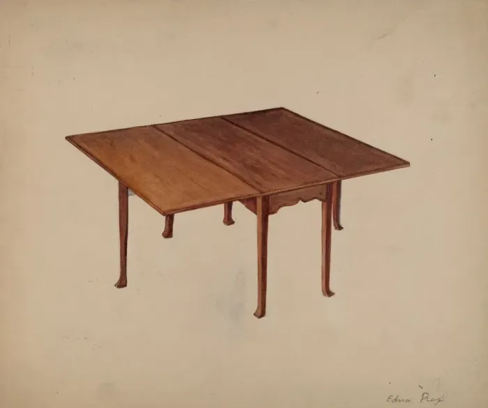 Framed Print : Table, Patrick Henry, 1935 / 1942. Creator: Edna C. Rex Framed Print : Table, Patrick Henry, 1935 / 1942. Creator: Edna C. Rex