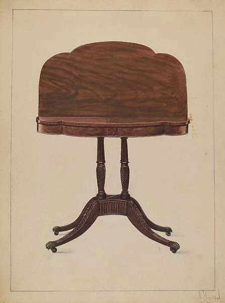 Table Pedestal, c. 1939. Creator: Nicholas Gorid