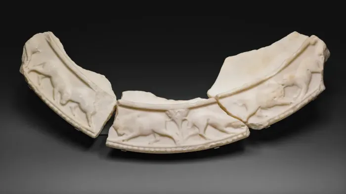 Framed Print : Table Rim Fragments, 4th century. Creator: Unknown