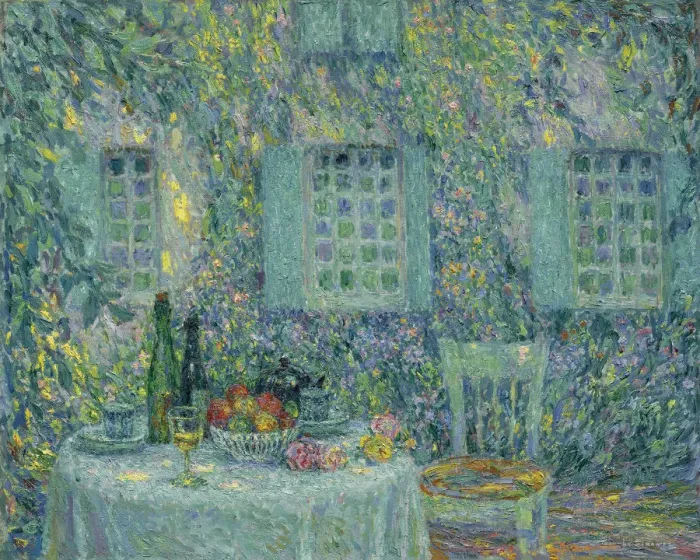 Framed Print : The Table. The Sun on the Leaves, Gerberoy, 1917. Artist: Le Sidaner, Henri (1862-1939) Framed Print : The Table. The Sun on the Leaves, Gerberoy, 1917. Artist: Le Sidaner, Henri (1862-1939)
