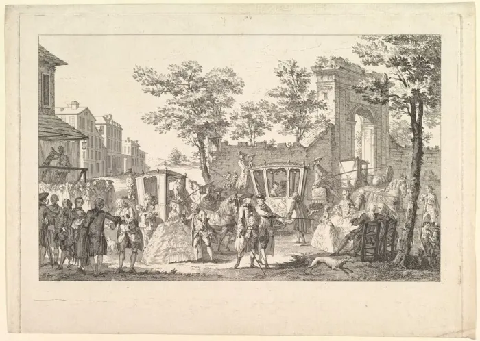 Framed Print : Tableau des portraits a la Mode (Plate of Fashion Portraits), 1760-61 Framed Print : Tableau des portraits a la Mode (Plate of Fashion Portraits), 1760-61