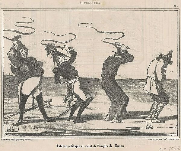 Tableau... de l'empire de russie, 19th century. Creator: Honore Daumier