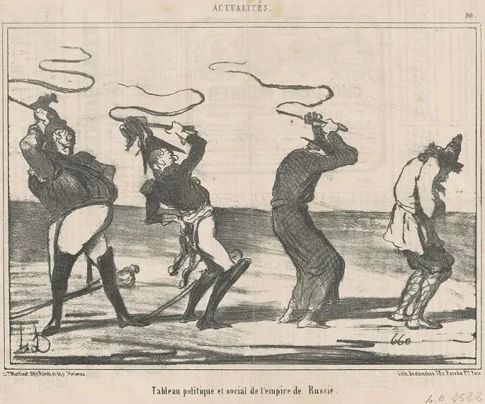 Framed Print : Tableau... de l'empire de russie, 19th century. Creator: Honore Daumier Framed Print : Tableau... de l'empire de russie, 19th century. Creator: Honore Daumier