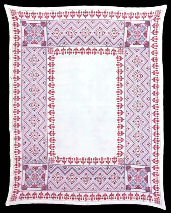 Framed Print : Tablecloth, Ukraine, c. 1860. Creator: Unknown Framed Print : Tablecloth, Ukraine, c. 1860. Creator: Unknown