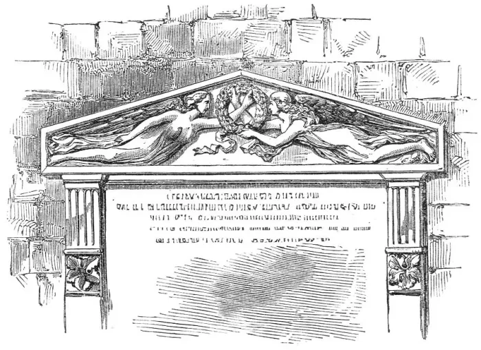 Framed Print : Tablet to the memory of Lord Palmerston's father and mother, in Romsey Abbey Church, 1865. Creator: Unknown Framed Print : Tablet to the memory of Lord Palmerston's father and mother, in Romsey Abbey Church, 1865. Creator: Unknown