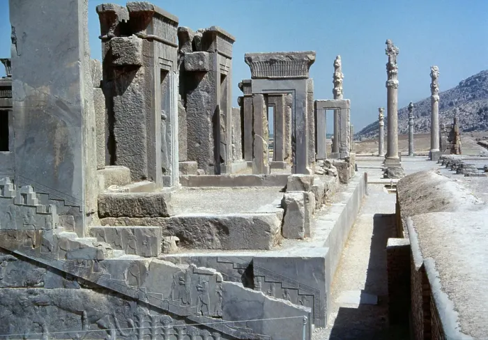 Framed Print : Tachara or Palace of Darius I (Winter Palace), Persepolis, Fars province, Iran, 6th cent BC (1994). Creator: LTL Framed Print : Tachara or Palace of Darius I (Winter Palace), Persepolis, Fars province, Iran, 6th cent BC (1994). Creator: LTL