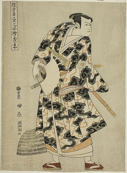 Tachibanaya: Ichikawa Yaozo III as Fuwa Banzaemon, from the series 'Portraits of Actors... 1794. Creator: Utagawa Toyokuni I. Tachibanaya: Ichikawa Yaozo III as Fuwa Banzaemon, from the series 'Portraits of Actors... 1794
