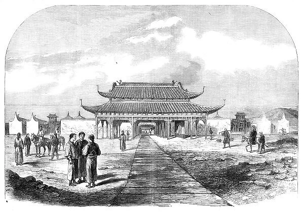 The Taeping War in China: palace of the Taeping Wang at Nankin, lately captured…, 1864. Creator: Mason Jackson