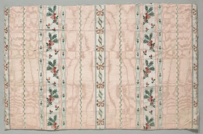 Framed Print : Taffeta, Brocaded, late 1700s. Creator: Unknown Framed Print : Taffeta, Brocaded, late 1700s. Creator: Unknown