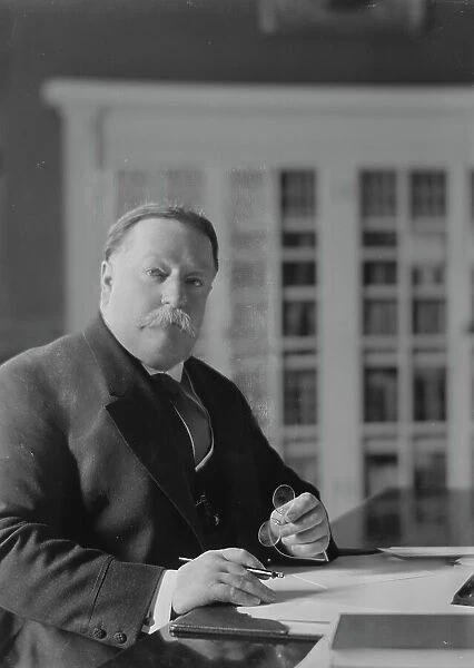 Taft, William H. President, portrait photograph, 1912 Apr. 1. Creator: Arnold Genthe