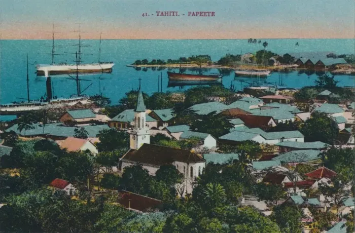 Framed Print : Tahiti. Papeete, c1920 Framed Print : Tahiti. Papeete, c1920