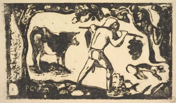 Framed Print : Tahitian Carrying Bananas, 1898-99. Creator: Paul Gauguin Framed Print : Tahitian Carrying Bananas, 1898-99. Creator: Paul Gauguin
