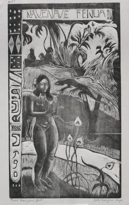 Framed Print : Tahitian Series: Land of Delights. Creator: Paul Gauguin (French, 1848-1903) Framed Print : Tahitian Series: Land of Delights. Creator: Paul Gauguin (French, 1848-1903)