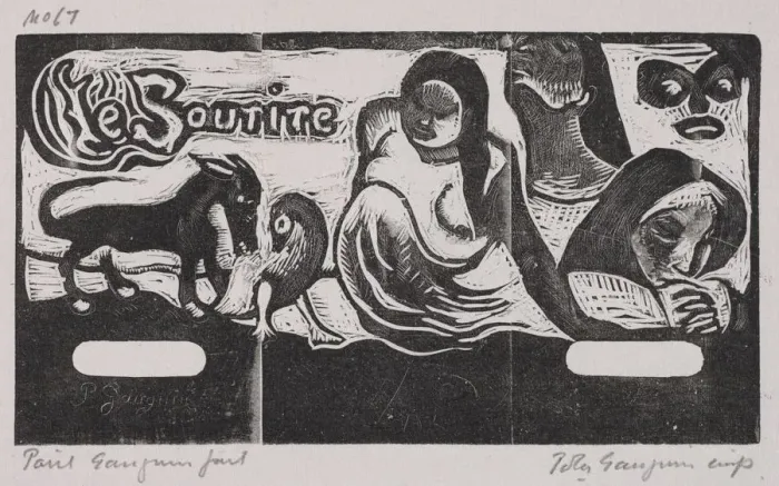 Framed Print : Tahitian Series: The Smile. Creator: Paul Gauguin (French, 1848-1903) Framed Print : Tahitian Series: The Smile. Creator: Paul Gauguin (French, 1848-1903)