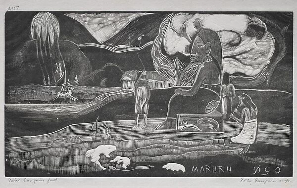 Tahitian Series: Worship. Creator: Paul Gauguin (French, 1848-1903)