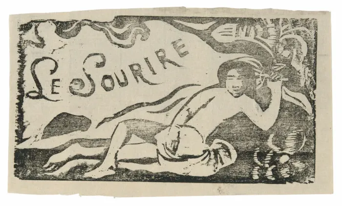 Framed Print : Tahitian Woman, headpiece for Le sourire, 1899 / 1900. Creator: Paul Gauguin Framed Print : Tahitian Woman, headpiece for Le sourire, 1899 / 1900. Creator: Paul Gauguin
