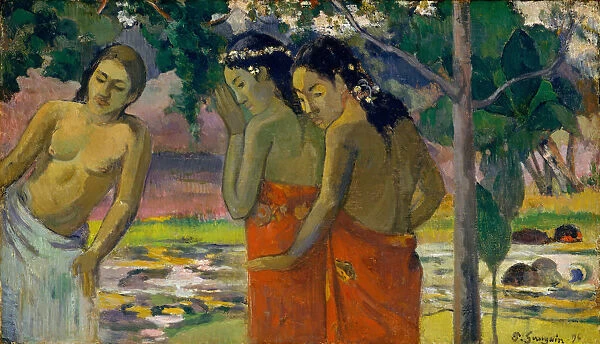 Three Tahitian Women, 1896. Creator: Paul Gauguin