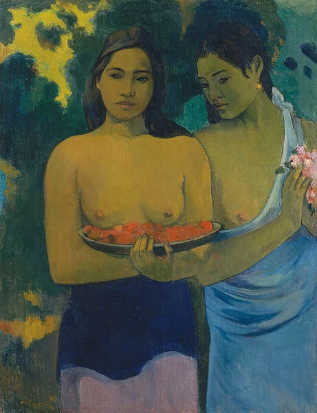 Two Tahitian Women, 1899. Creator: Paul Gauguin