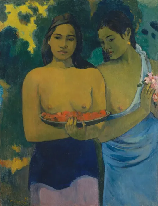 Framed Print : Two Tahitian Women, 1899. Creator: Paul Gauguin Framed Print : Two Tahitian Women, 1899. Creator: Paul Gauguin