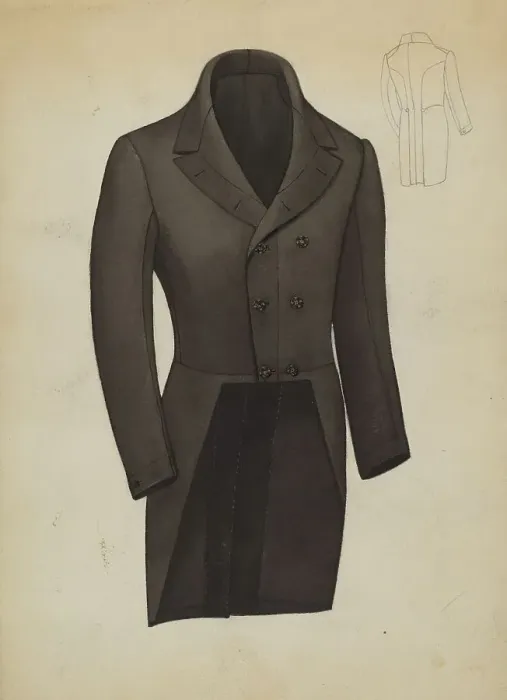 Framed Print : Tail Coat, c. 1937. Creator: Virginia Berge Framed Print : Tail Coat, c. 1937. Creator: Virginia Berge