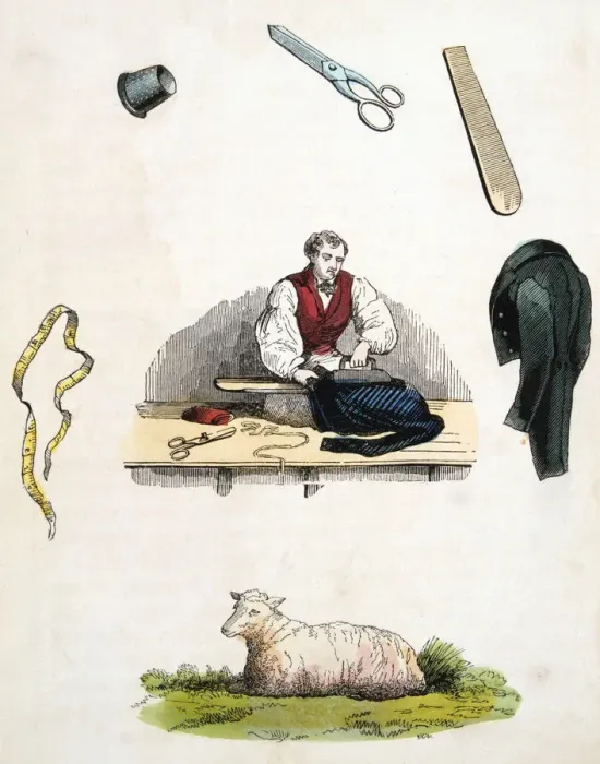 Framed Print : Tailor, c1845