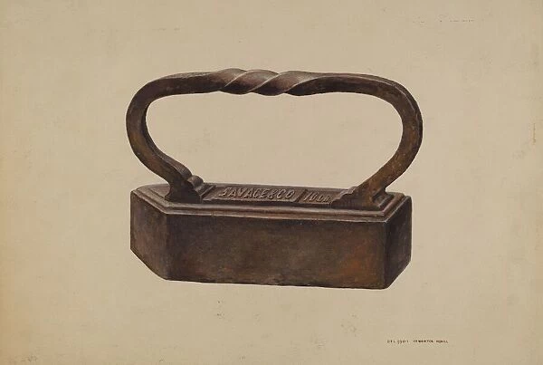 Tailor's Goose Iron, c. 1939. Creator: Henrietta S. Hukill