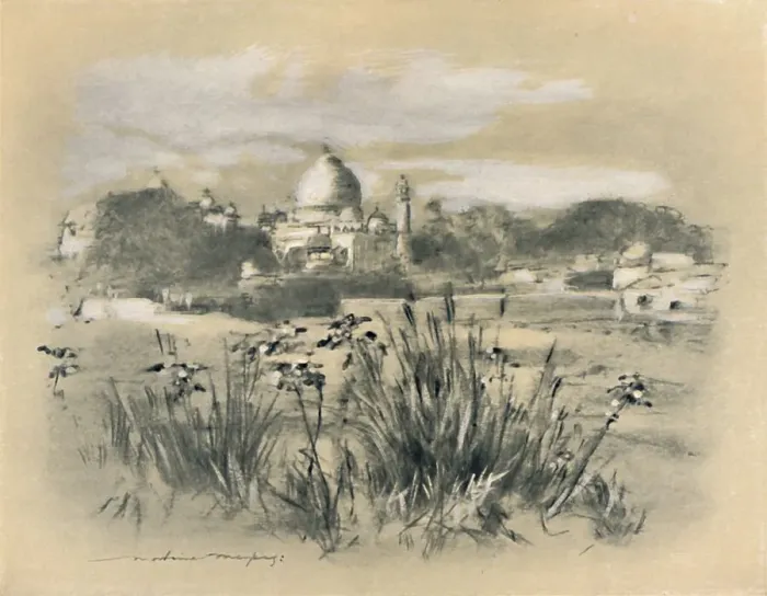 Framed Print : The Taj at Agra, 1903. Artist: Mortimer L Menpes Framed Print : The Taj at Agra, 1903. Artist: Mortimer L Menpes
