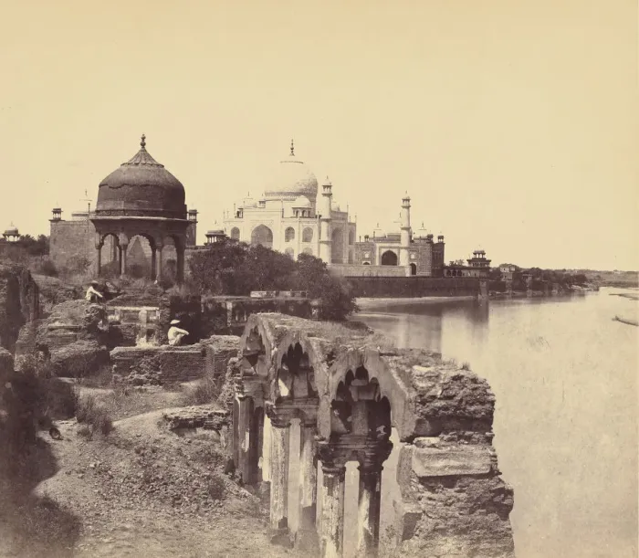 Framed Print : Taj Agra, Late 1850s. Creator: John Murray Framed Print : Taj Agra, Late 1850s. Creator: John Murray