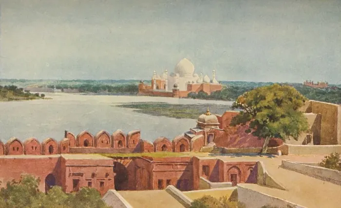 Framed Print : The Taj from the Fort, Agra, c1880 (1905). Artist: Alexander Henry Hallam Murray Framed Print : The Taj from the Fort, Agra, c1880 (1905). Artist: Alexander Henry Hallam Murray