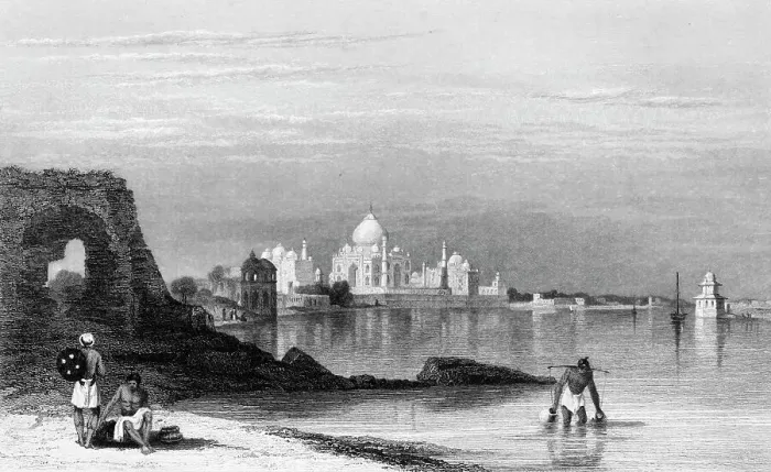 Framed Print : Taj Mahal, - Agra, 1834. Creator: Samuel Prout Framed Print : Taj Mahal, - Agra, 1834. Creator: Samuel Prout