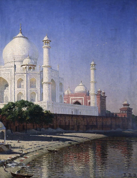 The Taj Mahal at Agra. Artist: Vereshchagin, Vasili Vasilyevich (1842-1904)