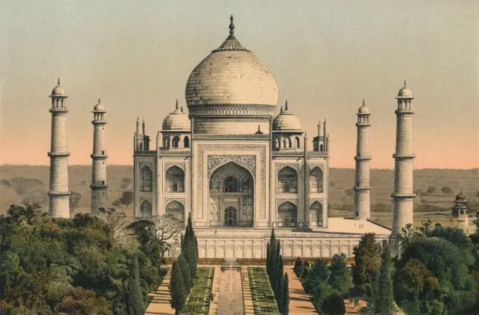 Framed Print : The Taj Mahal at Agra, c1895, (1904) Framed Print : The Taj Mahal at Agra, c1895, (1904)