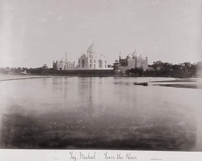 Framed Print : Taj Mahal-from the River, Late 1860s. Creator: Samuel Bourne Framed Print : Taj Mahal-from the River, Late 1860s. Creator: Samuel Bourne