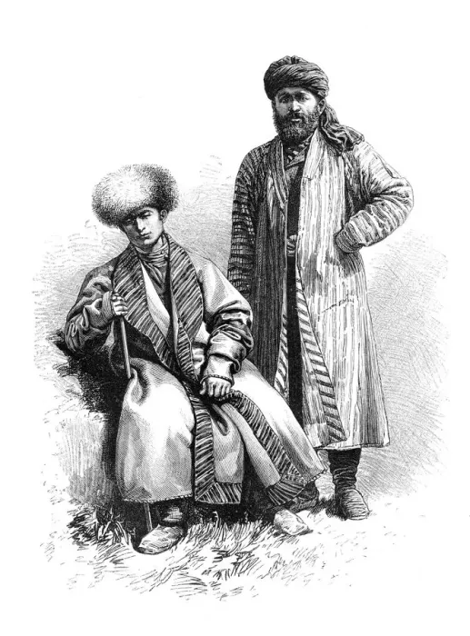 Framed Print : Tajiks of Bukhara, Uzbekistan, 1895 Framed Print : Tajiks of Bukhara, Uzbekistan, 1895