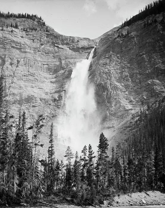 Framed Print : Takakkaw Falls, Yoho Park Reserve, Canada, between 1900 and 1910. Creator: Unknown Framed Print : Takakkaw Falls, Yoho Park Reserve, Canada, between 1900 and 1910. Creator: Unknown