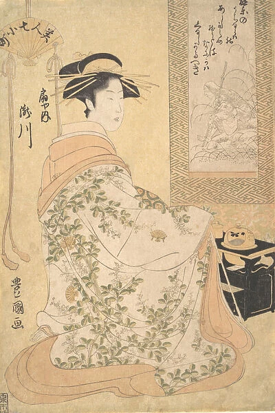 Takigawa of the Ogiya Pleasure House, early 19th century. Creator: Utagawa Toyokuni I