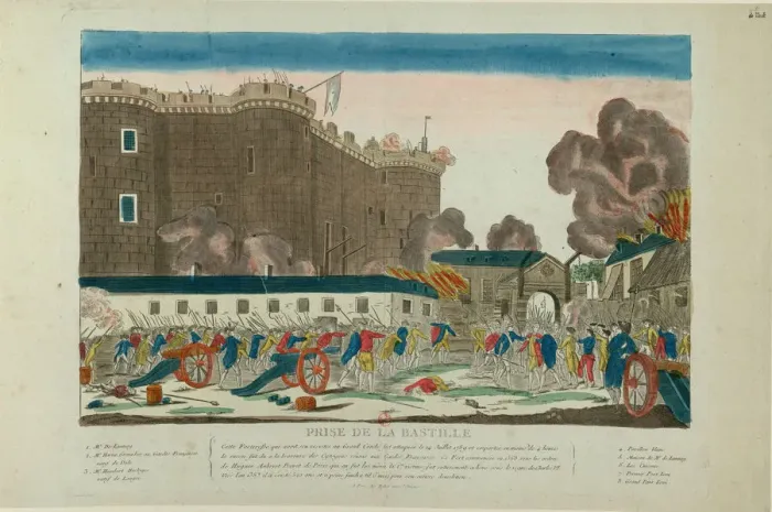 Framed Print : Taking of the Bastille on July 14, 1789, 1789. Creator: Anonymous Framed Print : Taking of the Bastille on July 14, 1789, 1789. Creator: Anonymous