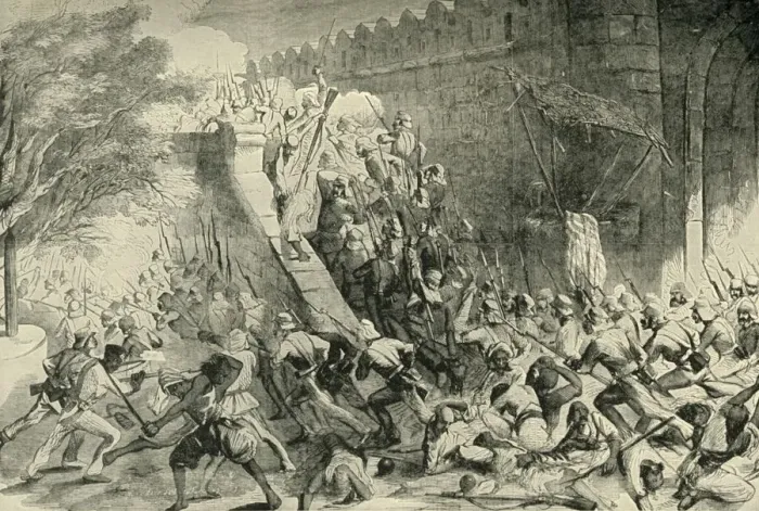 Framed Print : The Taking of the Kashmir Gate, (1901). Creator: Unknown Framed Print : The Taking of the Kashmir Gate, (1901). Creator: Unknown