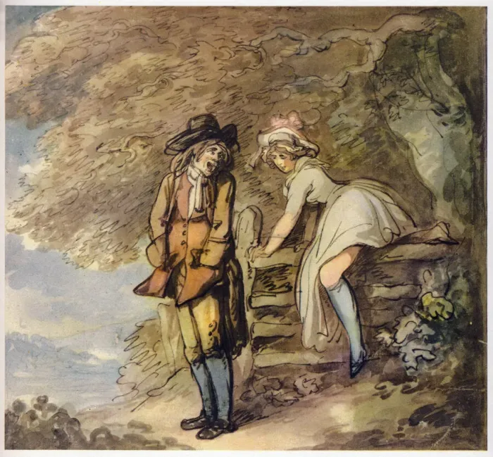 Framed Print : Taking a Mean Advantage, c1780-1825. Creator: Thomas Rowlandson Framed Print : Taking a Mean Advantage, c1780-1825. Creator: Thomas Rowlandson