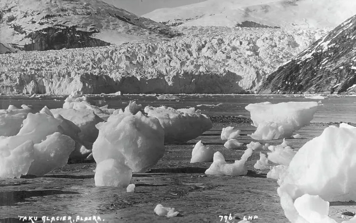 Framed Print : Taku Glacier, between c1900 and c1930. Creator: Unknown Framed Print : Taku Glacier, between c1900 and c1930. Creator: Unknown