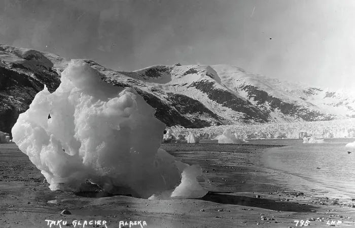 Framed Print : Taku Glacier, between c1900 and c1930. Creator: Unknown Framed Print : Taku Glacier, between c1900 and c1930. Creator: Unknown