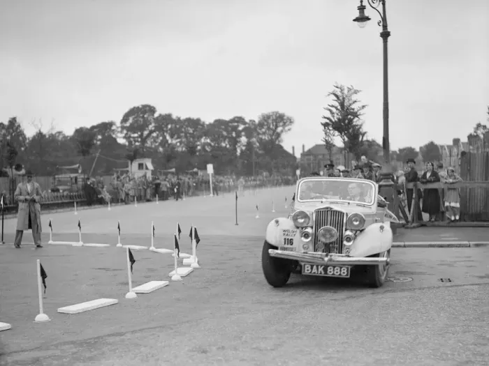 Framed Print : Talbot 10 drophead coupe of RM Proctor competing in the South Wales Auto Club Welsh Rally Framed Print : Talbot 10 drophead coupe of RM Proctor competing in the South Wales Auto Club Welsh Rally