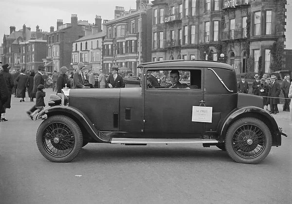 Talbot 14-45 sportsmans coupe of RG Roberts at the Southport Rally, 1928. Artist: Bill Brunell