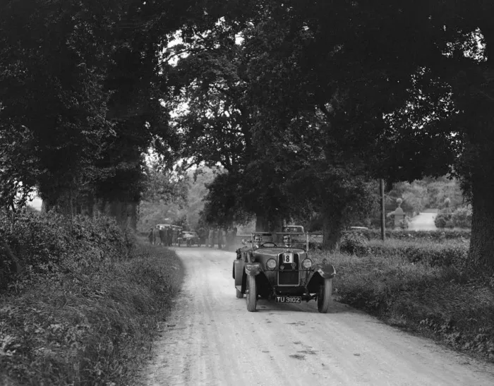 Framed Print : Talbot 18 / 55 4-seater tourer competing in the JCC Inter-Centre Rally, 1932. Artist: Bill Brunell Framed Print : Talbot 18 / 55 4-seater tourer competing in the JCC Inter-Centre Rally, 1932. Artist: Bill Brunell