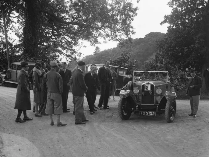 Framed Print : Talbot 18 / 55 4-seater tourer at the JCC Inter-Centre Rally, 1932. Artist: Bill Brunell Framed Print : Talbot 18 / 55 4-seater tourer at the JCC Inter-Centre Rally, 1932. Artist: Bill Brunell
