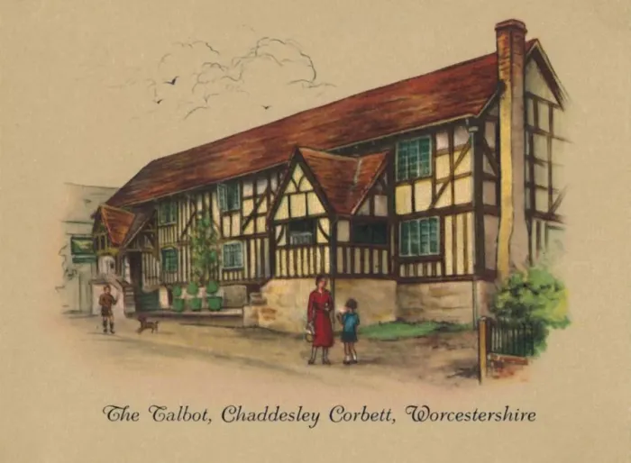 Framed Print : The Talbot, Chaddesley Corbett, Worcestershire, 1939 Framed Print : The Talbot, Chaddesley Corbett, Worcestershire, 1939