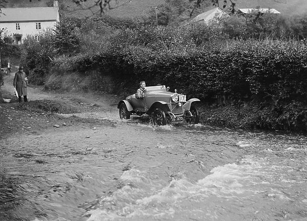 Talbot of A Powys-Lybbe competing in the JCC Lynton Trial, 1932. Artist: Bill Brunell