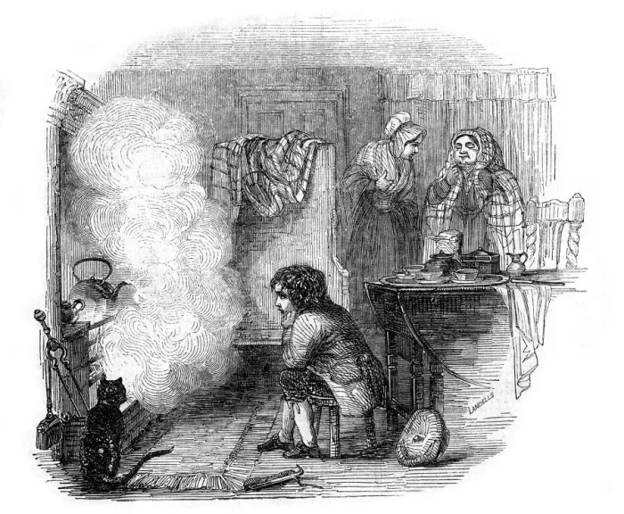 Framed Print : The Tale of a Tea-kettle, 1844. Artist: Ebenezer Landells Framed Print : The Tale of a Tea-kettle, 1844. Artist: Ebenezer Landells