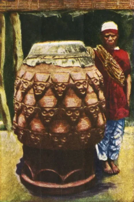 Framed Print : Talking drum, Cameroon, c1928. Creator: Unknown Framed Print : Talking drum, Cameroon, c1928. Creator: Unknown