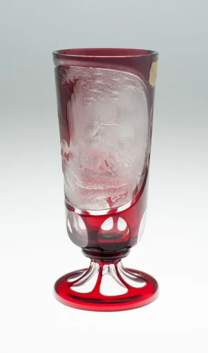 Framed Print : Tall Beaker, Bohemia, c. 1850 / 75. Creator: Bohemia Glass Framed Print : Tall Beaker, Bohemia, c. 1850 / 75. Creator: Bohemia Glass